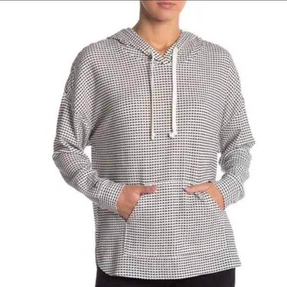 Weatherproof Tops - 319. Weatherproof Vintage Women's XL Black Gingham Hoodie